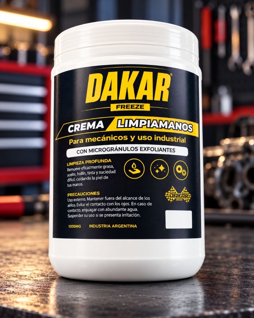 Crema Limpiamanos Mecánico Dakar Freeze (1 Kg)